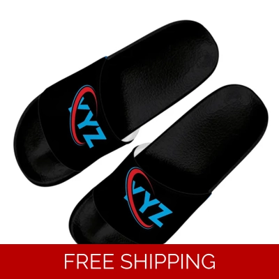 Le Studio YYZ Custom Slide Sandals Shoes Black